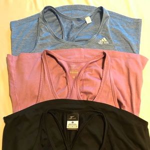 3 Dri-fit Tank Tops.